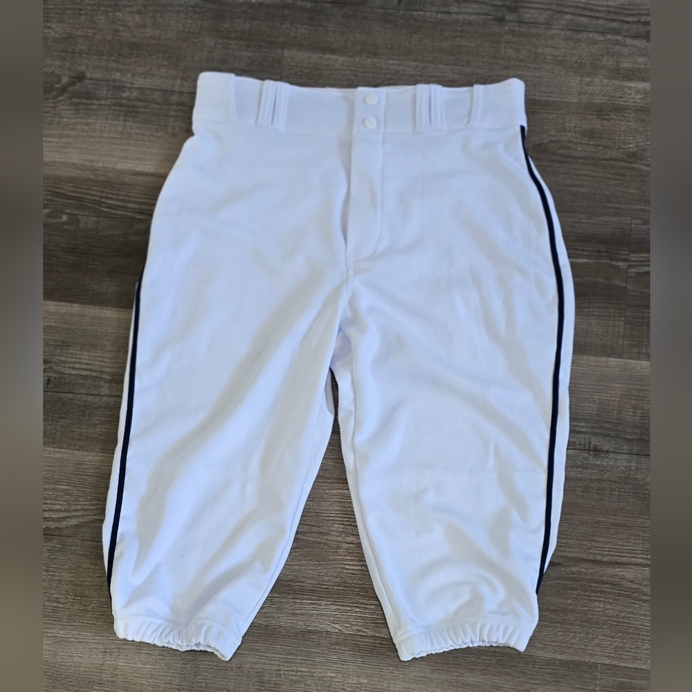 Champro White Baseball Pants with Black Stripe adult medium
